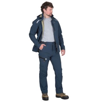 Костюм мужской Сириус-Спейс, куртка, брюки, цвет синий, материал софтшелл