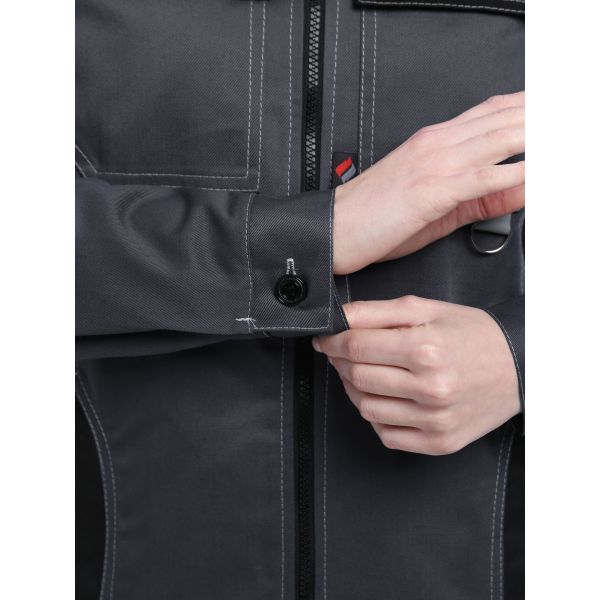 Костюм женский Формула-1 IMP, ткань Смесовая, 240 г/м2, брюки, цвет тёмно-серый, светло-серый, чёрный
