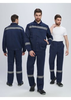 Костюм Лигор-1 СОП (тк.Смесовая,210) брюки, т.синий