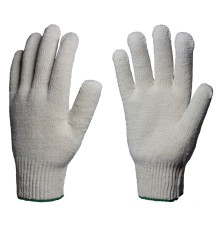 Перчатки х/б 10кл. СТАНДАРТ 30-32гр. 116текс, белые
