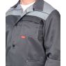 Костюм для работы "Сириус-Сити", куртка, полукомбинезон, цвет тёмно-серый со светло-серым и СОП 50 мм