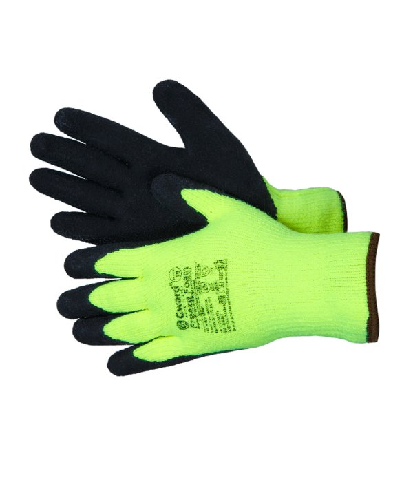 Перчатки Gward Freeze из акриловой пряжи с начесом + вспенен. латекс, L5004