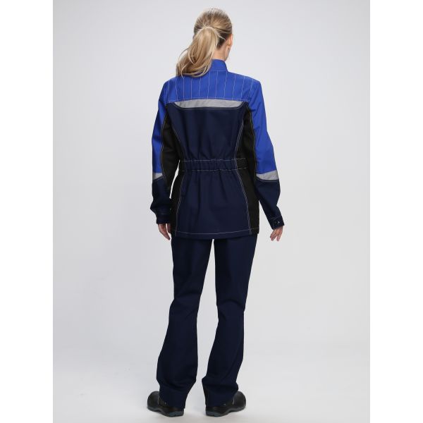 Костюм женский Формула-1 IMP, ткань Смесовая, 240 г/м2, брюки, цвет тёмно-синий, васильковый, чёрный