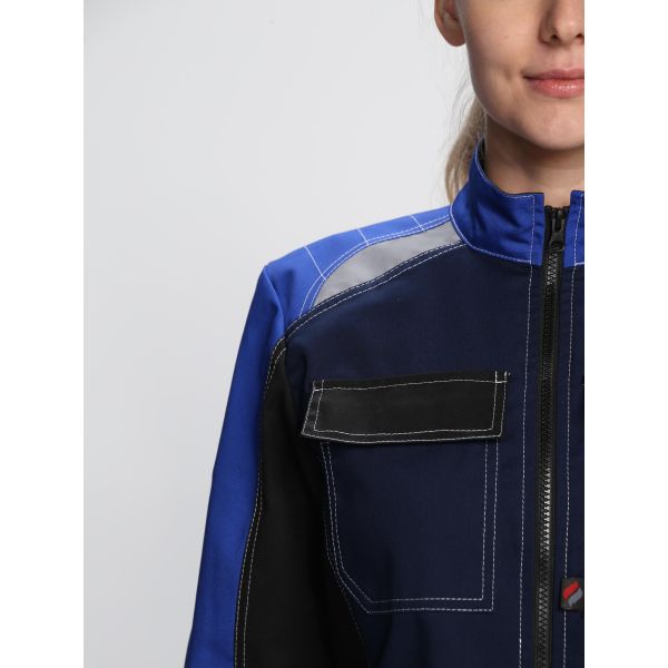Костюм женский Формула-1 IMP, ткань Смесовая, 240 г/м2, брюки, цвет тёмно-синий, васильковый, чёрный