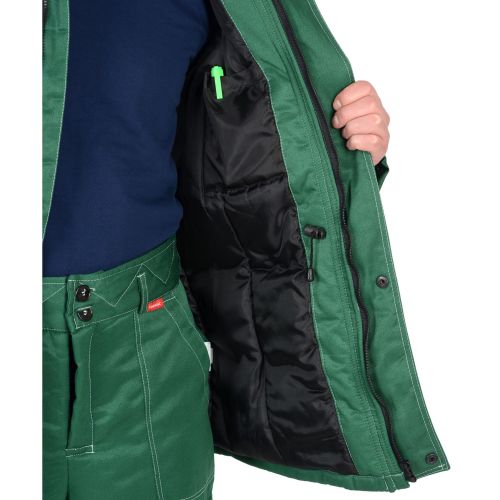 Костюм рабочий мужской зимний "Сириус-Лидер" зелёный, куртка, брюки