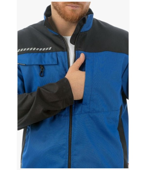 Куртка летняя мужская Brodeks KS234, синий, чёрный