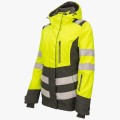 Куртка сигнальная зимняя женская Brodeks KW230, жёлтый, чёрный