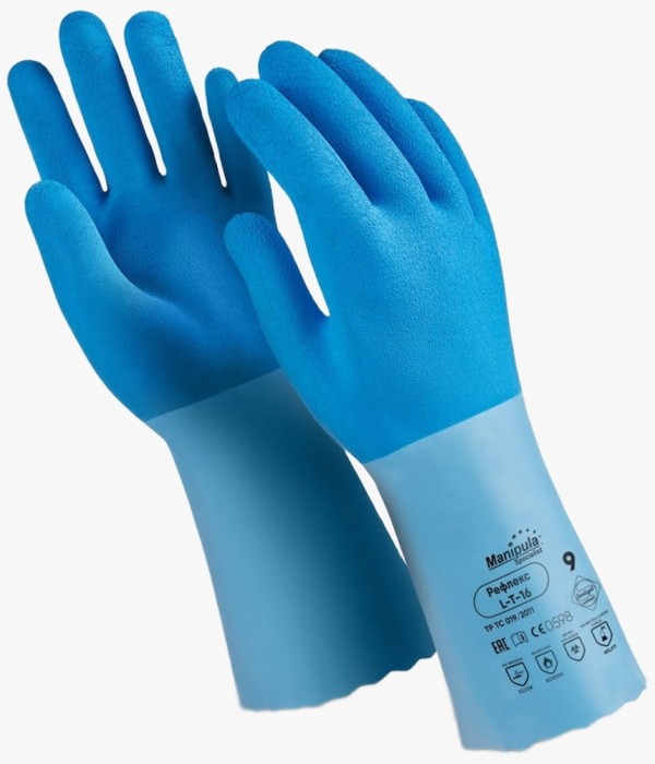 Перчатки Manipula Specialist® Рефлекс (интерлок+латекс 1,4мм), L-T-16/CG-949