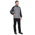 Куртка флисовая т.серая с КМФ Мультикам серый, 340 г/м2