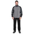 Куртка флисовая т.серая с КМФ Мультикам серый, 340 г/м2
