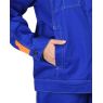Костюм женский летний "Сириус-Фаворит", куртка, брюки, цвет васильковый со светло-серым