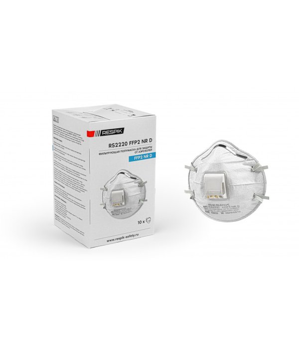 Респиратор чашеобразный RESPIK® RS2220 с клапаном, FFP2 (10 шт)