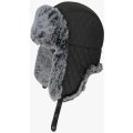 Шапка-ушанка Brodeks Extreme KM 109, чёрный, серый мех