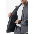 Куртка летняя мужская Brodeks KS202-C, 100% ХБ, графит серый, чёрный