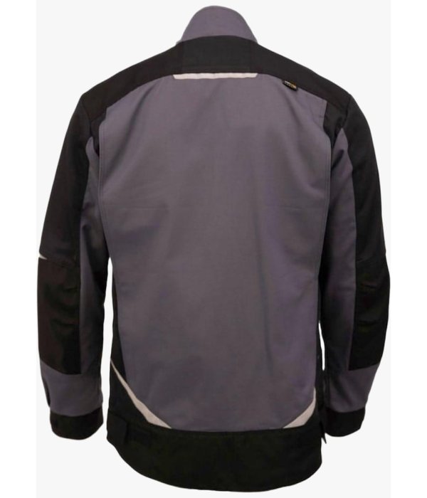 Куртка летняя мужская Brodeks KS202-C, 100% ХБ, графит серый, чёрный