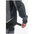 Куртка летняя мужская Brodeks KS202-C, 100% ХБ, графит серый, чёрный