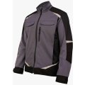 Куртка летняя мужская Brodeks KS202-C, 100% ХБ, графит серый, чёрный