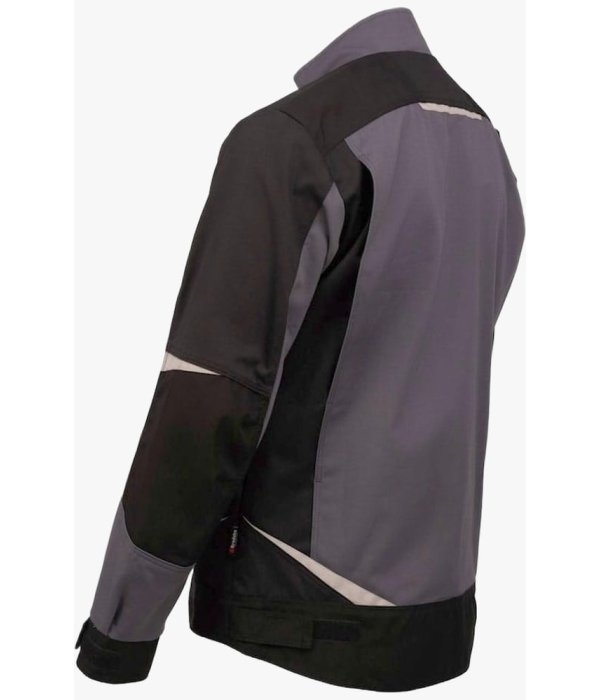 Куртка летняя мужская Brodeks KS202-C, 100% ХБ, графит серый, чёрный