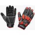 Перчатки Brodeks G-63i, серый, чёрный, красный