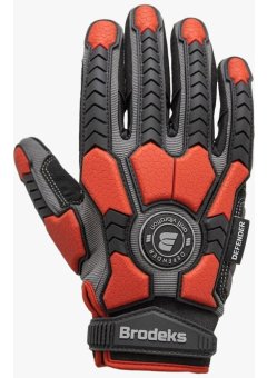 Перчатки Brodeks G-63i, серый, чёрный, красный