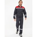 Костюм Лигор-2 Премиум СОП К. (тк.Смесовая,240) п/к, т.серый/красный