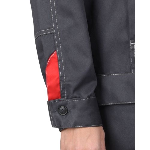Костюм рабочий женский "Сириус-Фаворит", куртка, брюки, цвет тёмно-серый со светло-серым