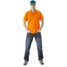 Рубашка ПОЛО короткие рукава оранжевая, плотность 205 гр.кв.м.