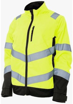 Куртка сигнальная летняя женская Brodeks KS229, жёлтый, чёрный