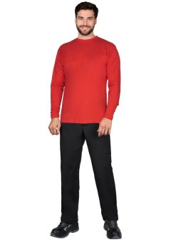 Футболка длинные рукава красная 160 г/м2 (х60)