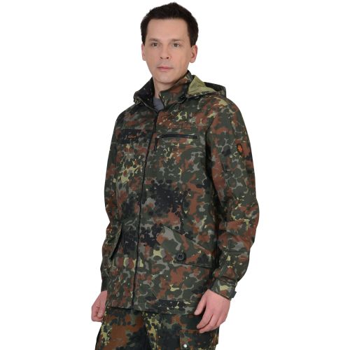 Куртка "Сириус-Вектор" длинная (ткань Рип Стоп) КМФ Флектарн