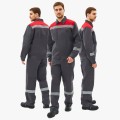 Костюм мужской Липецк-1 СОП CH (тк.Смесовая,280) брюки, тёмно-серый, красный