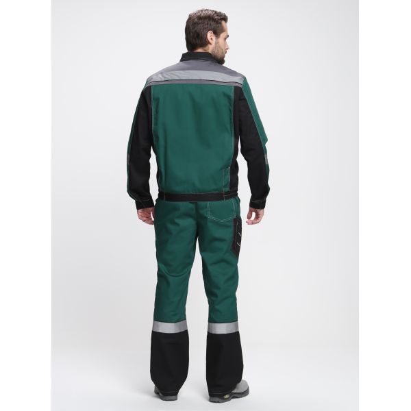 Костюм Виват-1 Премиум IMP, ткань Смесовая, 240 г/м2, брюки, цвет зелёный, чёрный, серый