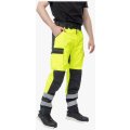 Брюки сигнальные летние мужские Brodeks KS313, жёлтый, чёрный