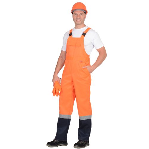 Костюм мужской "Сириус-Магистраль-Специалист" с СОП, куртка, полукомбинезон, цвет оранжевый
