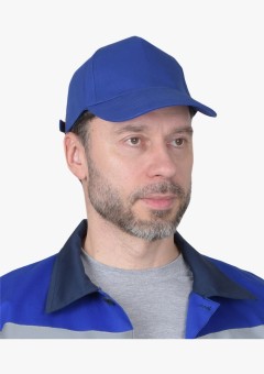 Кепка-бейсболка васильковый