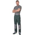 Костюм СИРИУС-ВЕСТ-ВОРК куртка, брюки зеленый со ср.серым, 280 г/м2, 65%ПЭ, 35%ХБ