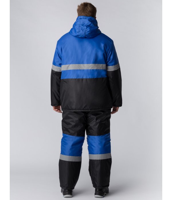 Костюм зимний Мегрес-2 СОП (тк.OxLine,90) п/к, васильковый/черный