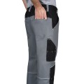 Брюки СИРИУС-АРКТИК средне-серые с чёрным, мех. стрейч 260 г/м2, 65% ПЭ, 35% ХБ