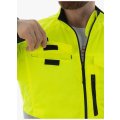 Куртка сигнальная летняя мужская Brodeks KS218, жёлтый, чёрный