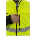 Куртка сигнальная летняя мужская Brodeks KS218, жёлтый, чёрный
