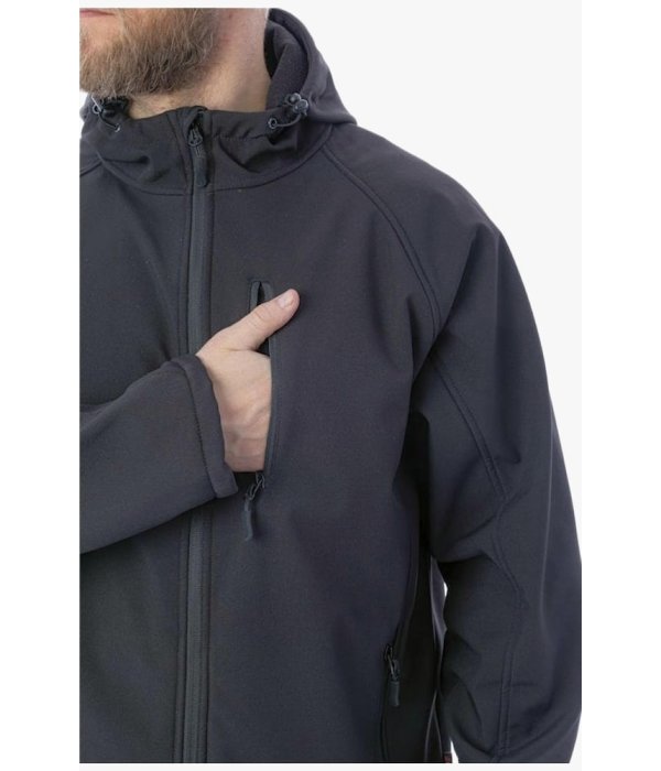 Куртка летняя мужская Софтшелл Brodeks KS232, чёрный