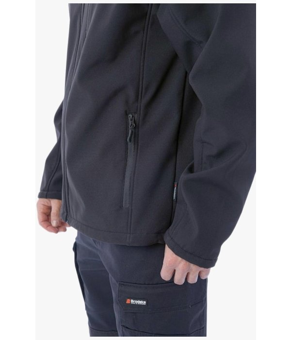Куртка летняя мужская Софтшелл Brodeks KS232, чёрный