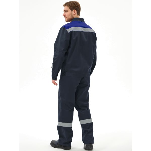 Костюм Липецк-1 СОП CH, ткань Смесовая, 280 г/м2, брюки, цвет тёмно-синий, васильковый