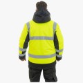 Куртка сигнальная зимняя женская Brodeks KW216, жёлтый, чёрный