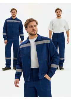 Костюм Лигор-1 СОП К. (тк.Смесовая,210) брюки, т.синий