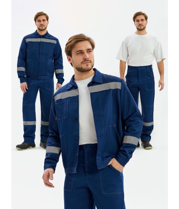 Костюм Лигор-1 СОП К. (тк.Смесовая,210) брюки, т.синий
