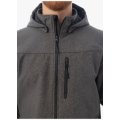 Куртка летняя мужская Софтшелл Brodeks KS237, серый, чёрный