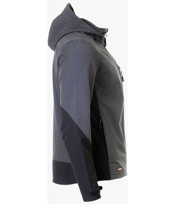 Куртка летняя мужская Софтшелл Brodeks KS237, серый, чёрный