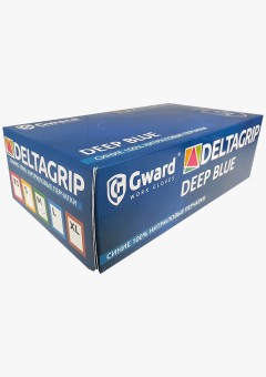 Перчатки нитриловые неопудренные Deltagrip SN тонкие тёмно-синие (Deltagrip Slim SN Deep Blue) Gward