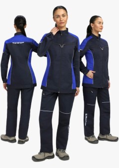 Куртка женская ProfLineSpecialist (тк.Смесовая,240), тёмно-синий, васильковый